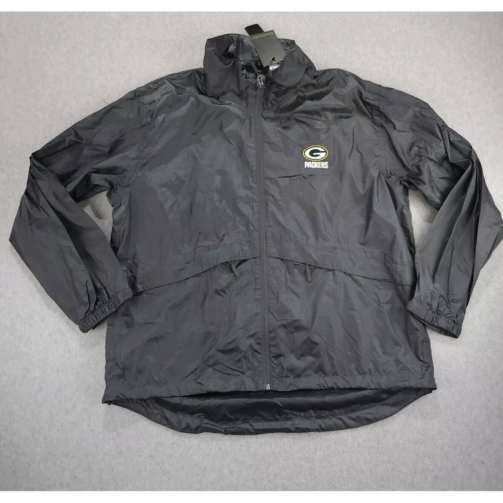DUNBROOK GREEN BAY PACKERS XXL Packable Waterproof Hooded Light Windbreaker Rain